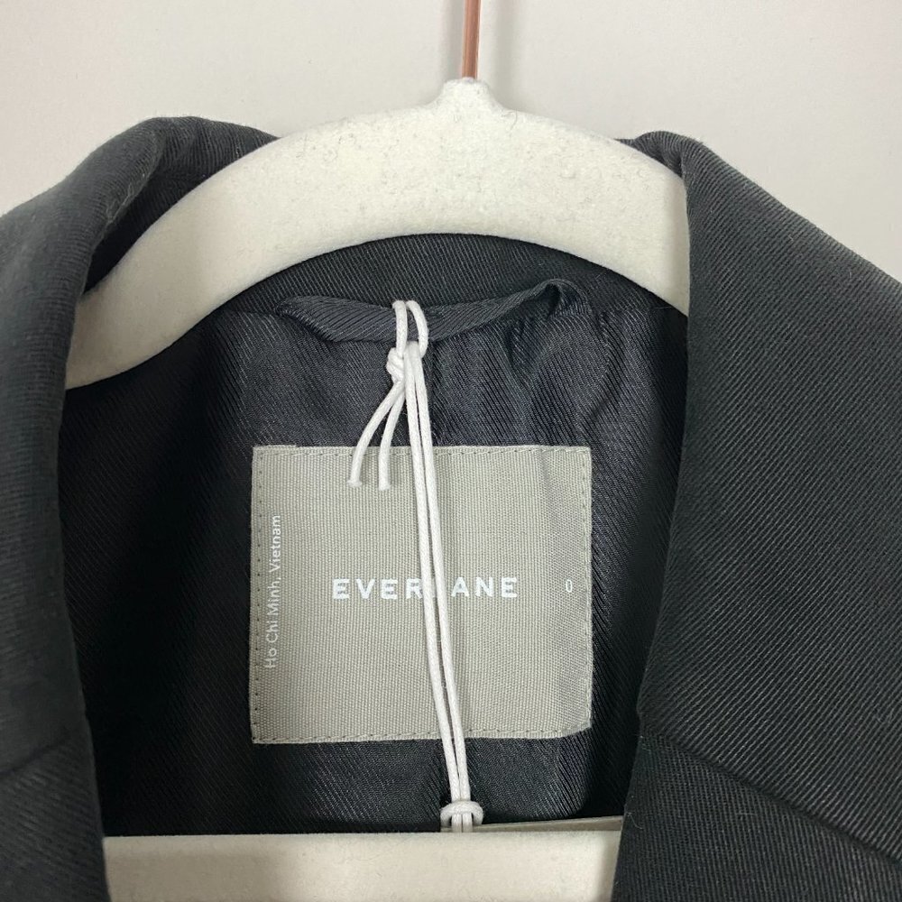 Everlane the 80s Blazer Black‎ Womens 0 Oversized Jacket Career Professional - Picture 3 of 7